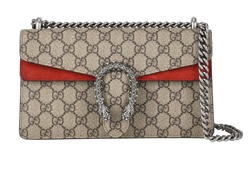 Small Dionysus, Canvas/Suede, Beige/Red, 498879, DB, 2*